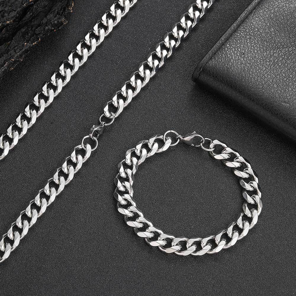 11mm Stainless Steel Hip Hop Curb Link Bracelet Manufacturer