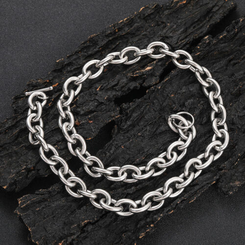 12mm Stainless Steel Cable Link Chain Necklace Wholesale