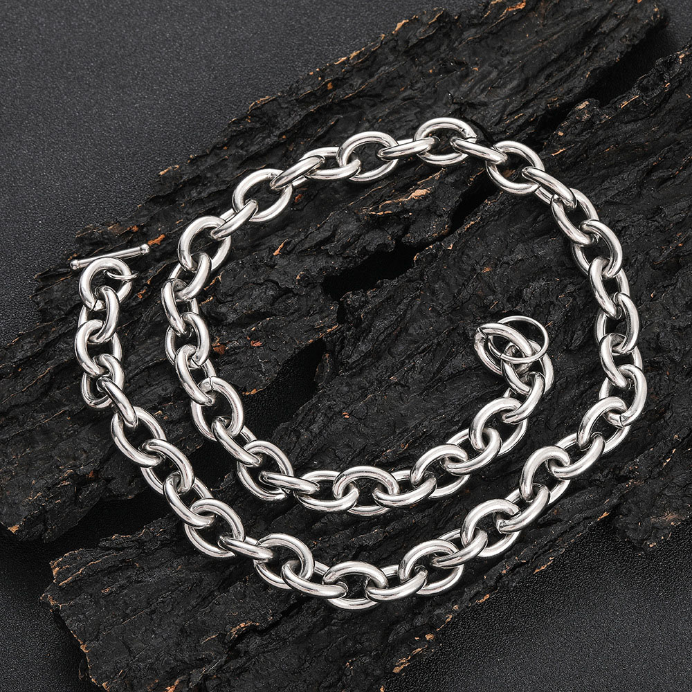 12mm Stainless Steel Cable Link Chain Necklace Wholesale