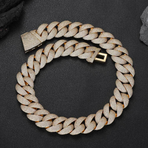 24mm chunky bubble cuban link necklace & bracelet