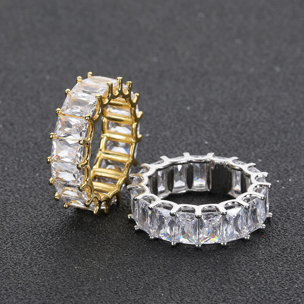 7mm Baguette Cut Cubic Zirconia Band Ring Factory
