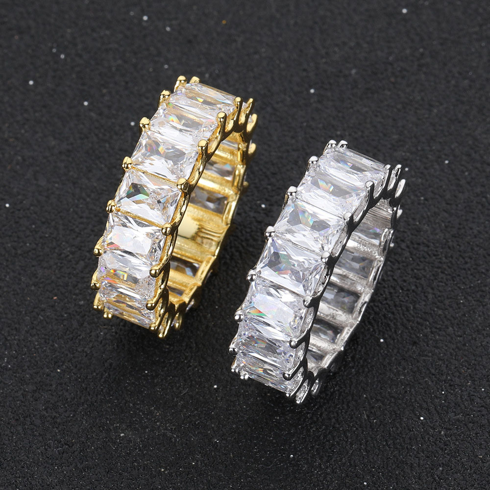 7mm Baguette Cut Cubic Zirconia Band Ring Vendor