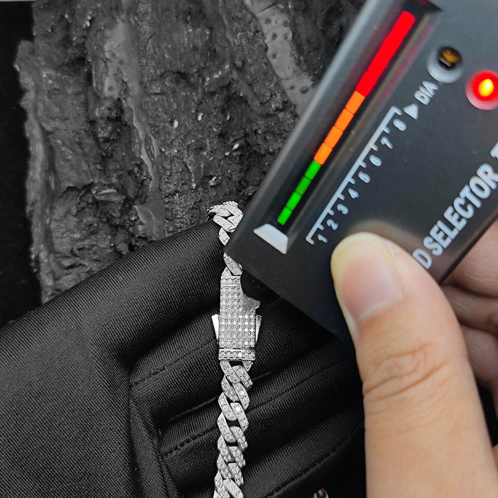 8mm moissanite cuban link chain & bracelet