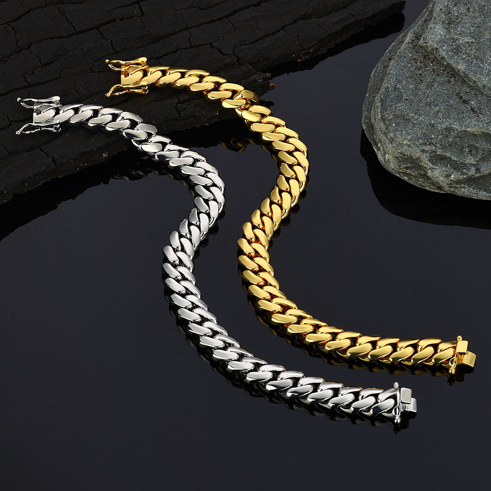 925 Sterling Silver Cuban Link Chain and Bracelet Manufacturer