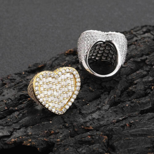 Baguette Cubic Zirconia Heart Shape Ring Factory