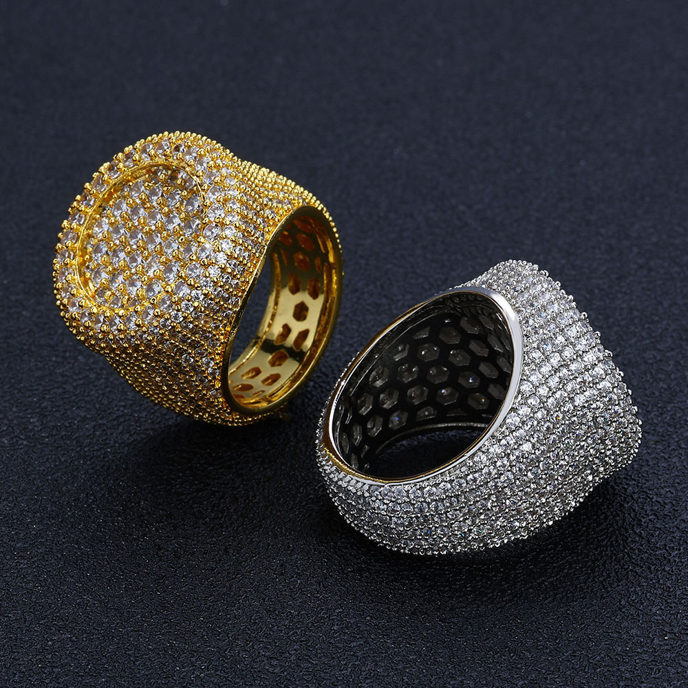 Big Iced Out Cubic Zirconia Statement Ring Factory