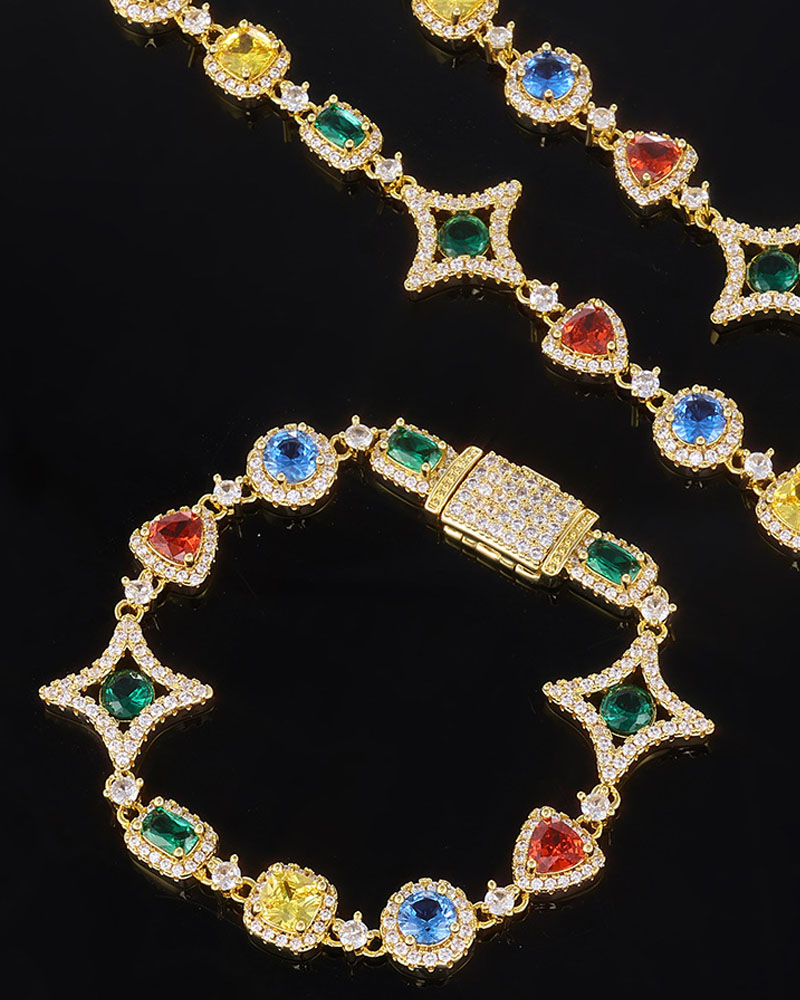 Chroma Collection of Iced Out Hip Hop Jewelry