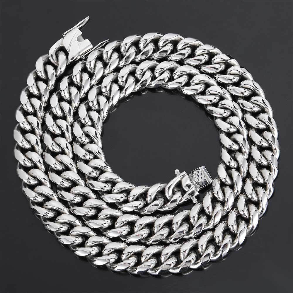 Heavy Stainless Steel Cuban Link Chain Necklace Wholesale