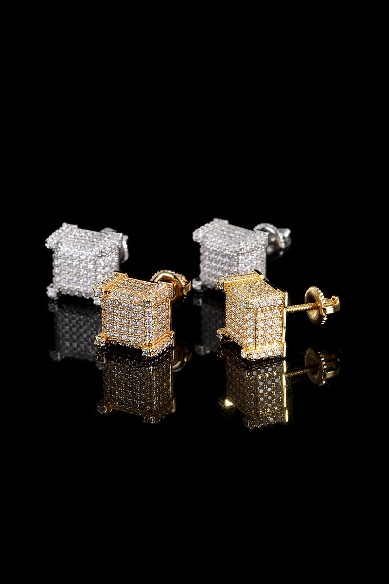 Iced Out Hip Hop Earrings Wholesale China Supplier