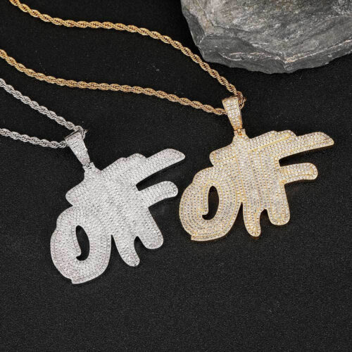 Iced Out Hip Hop Jewelry OTF Pendant Necklace Vendor