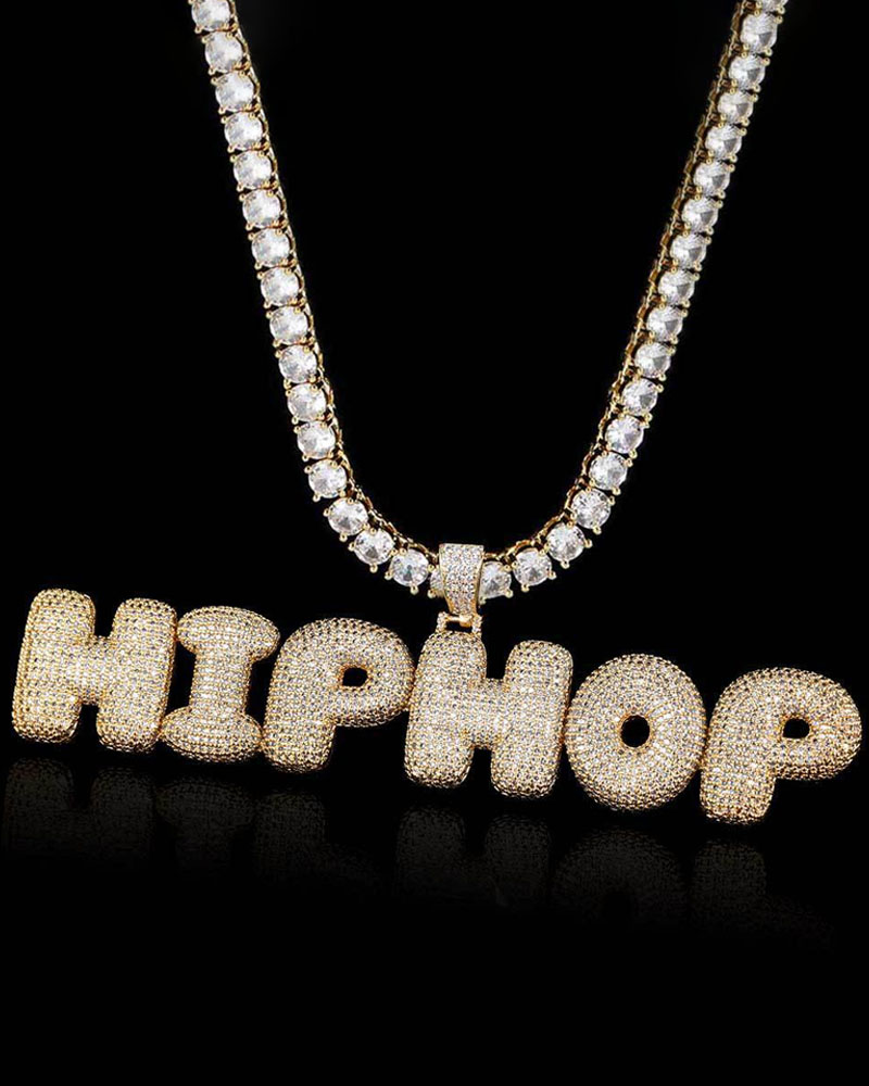 Iced Out Initial Pendants Wholesale