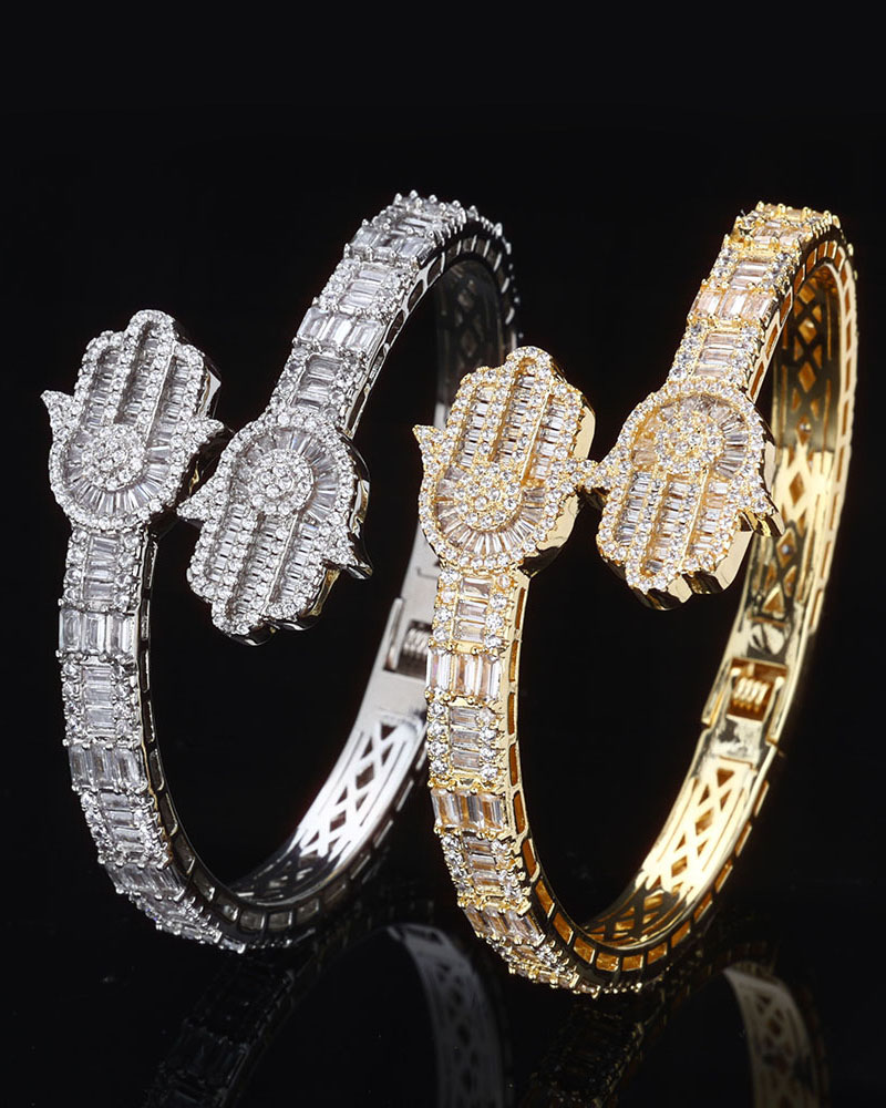 Premium Iced Out Bangles Wholesale