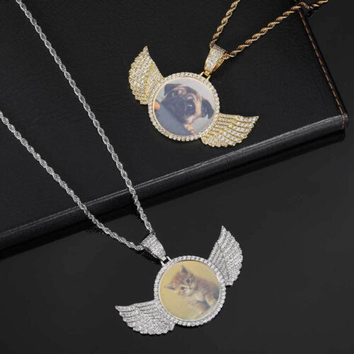 Premium Personalized Angel Wings Photo Pendant Supplier