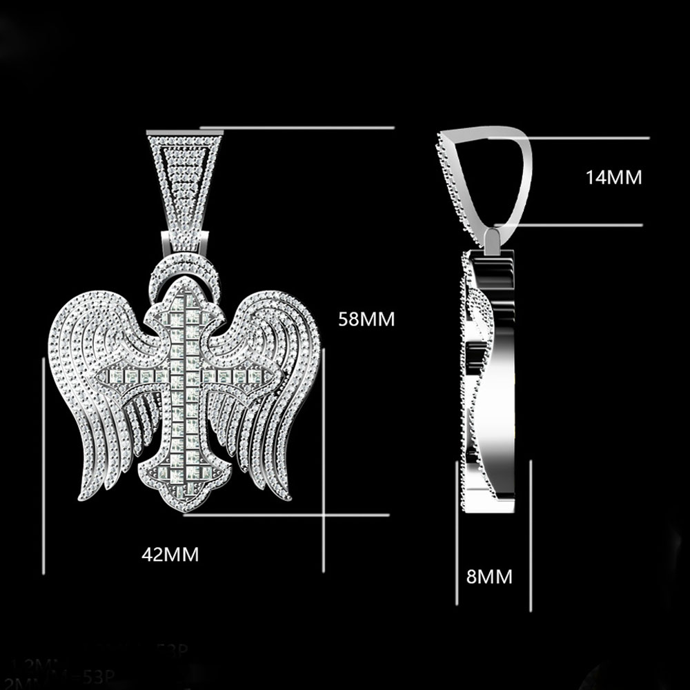 VVS Moissanite Large Religious Hip Hop Pendant Necklace Manufacturer