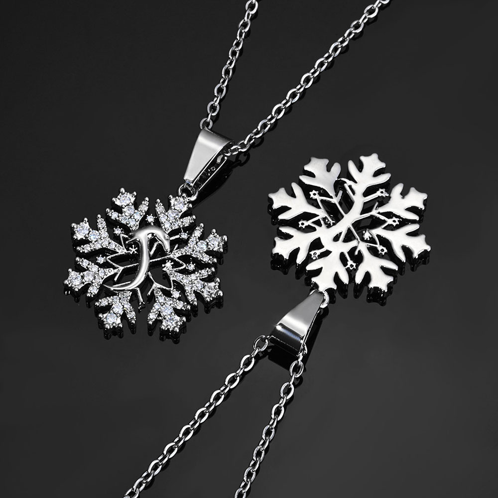 Cubic Zirconia Snowflake and Snake Pendant Distributor