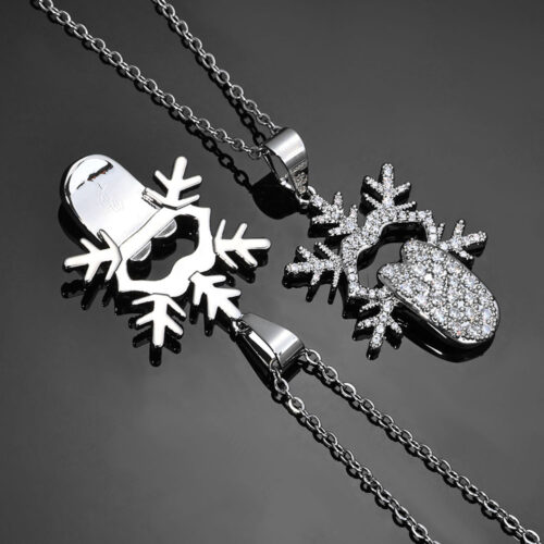 Iced Out CZ Snowflake and Tongue Pendant Vendor