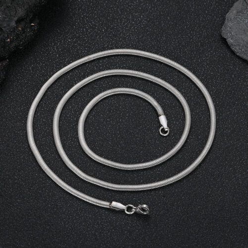 Stainless Steel Snake Chain Necklace & Bracelet 3mm to 5mm Wholesale