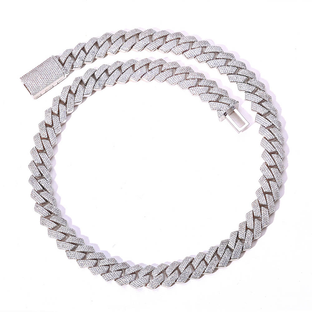 15mm moissanite cuban chain