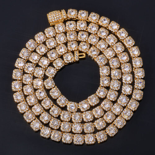 5mm iced out cz sterling tennis chain & bracelet