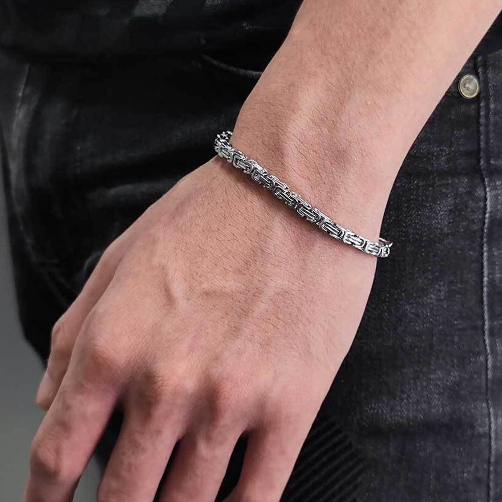 byzantine link chain bracelet