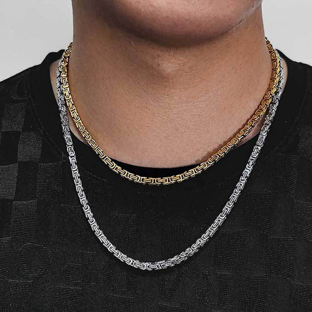byzantine link chain necklace