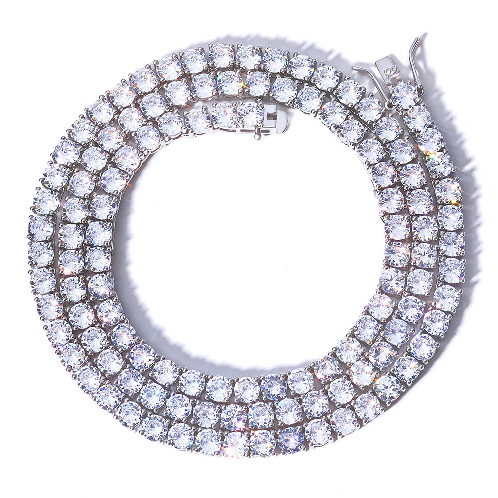 classic moissanite tennis chain 2mm, 3mm, 4mm, 5mm, 6mm