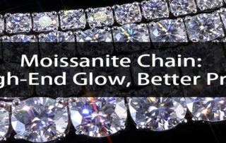 iced out moissanite chain high end glow, better price