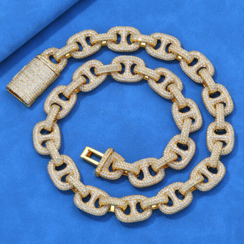micro pave gucci link mariner chain & bracelet