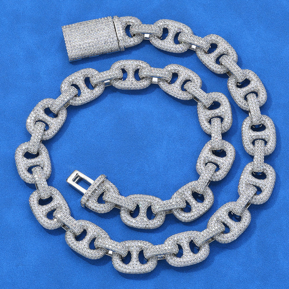 micro pave gucci link mariner chain & bracelet