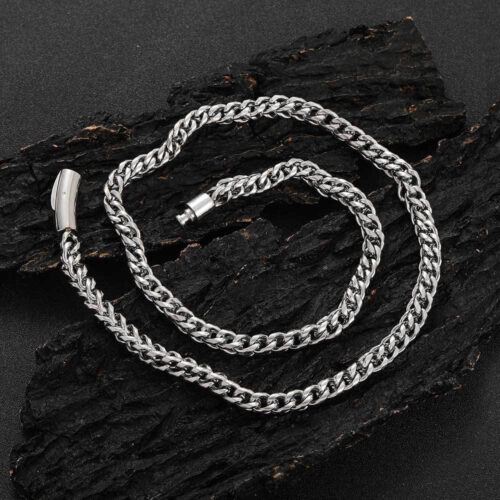 stainless steel franco chain necklace & bracelet