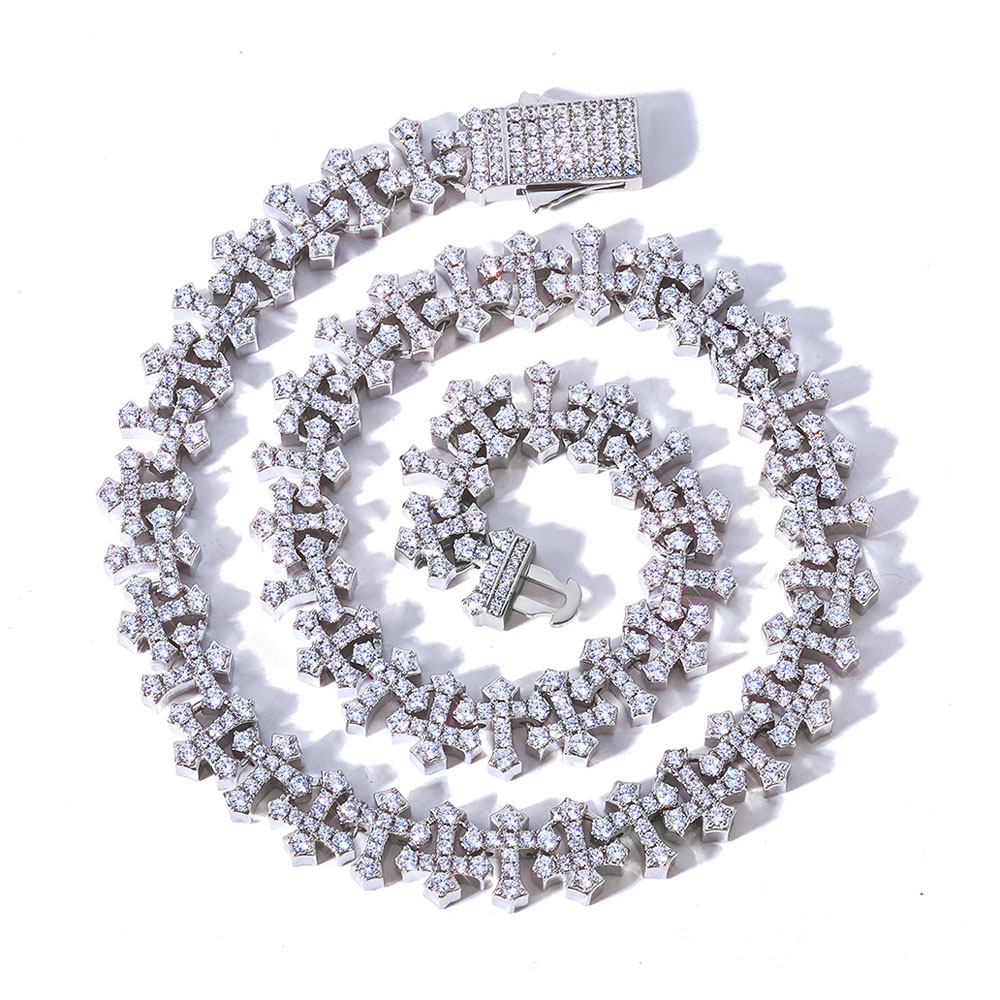 iced out chains cross link chains