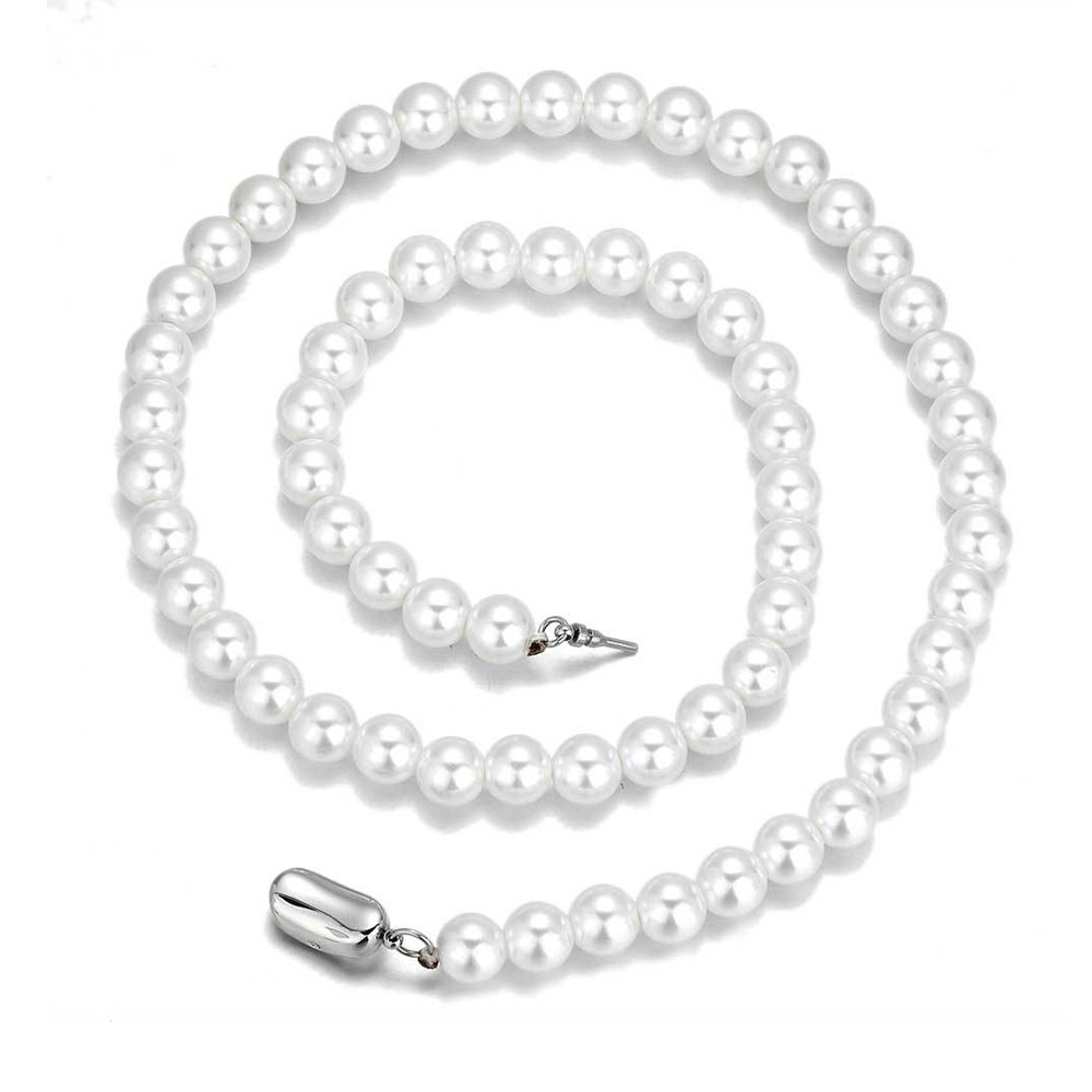 iced out chains faux pearl chains