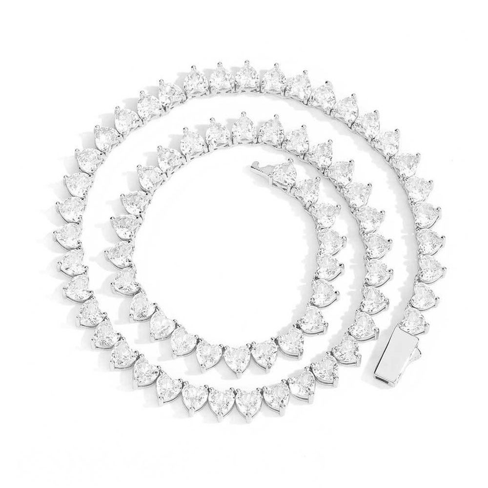 iced out chains heart link chains