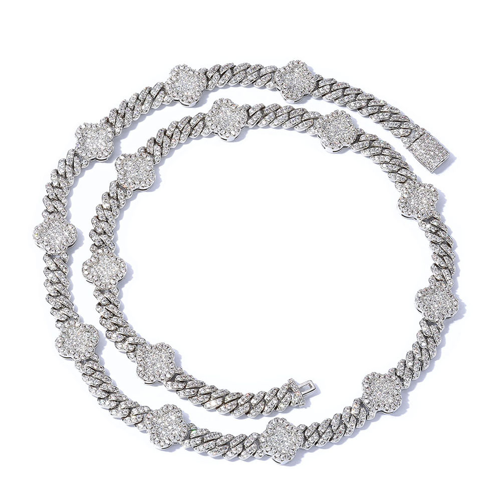 iced out chains lucky clover link chains