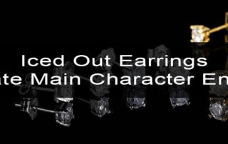 iced out earrings