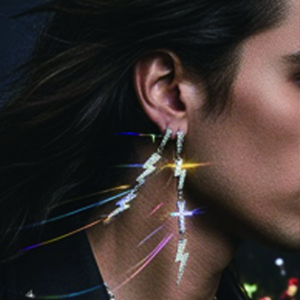 iced out earrings the rockstar