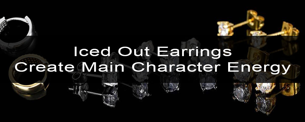 iced out earrings
