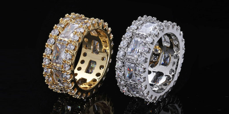 mens pinky rings meaning sterling silver + moissanite