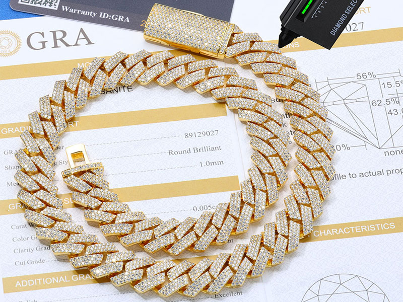 moissanite cuban chains 12mm to 16mm moissanite cuban