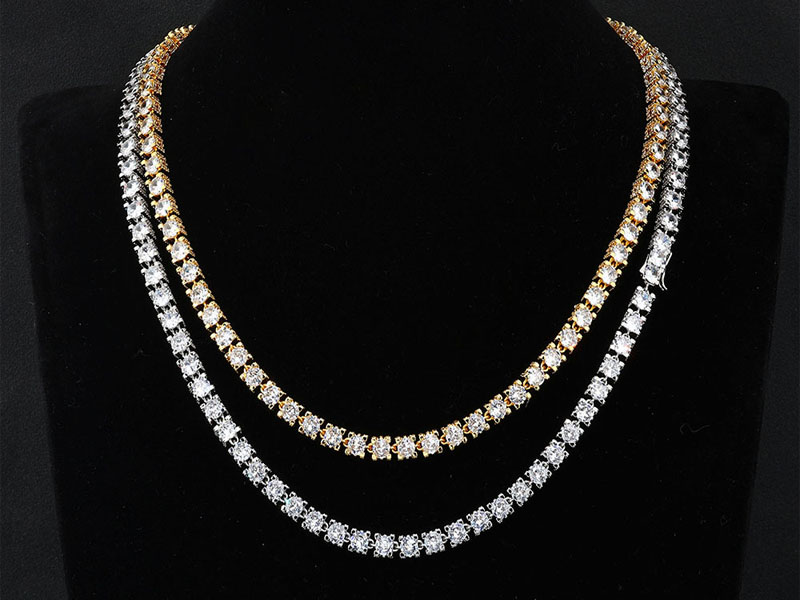 moissanite cuban chains moissanite tennis chain