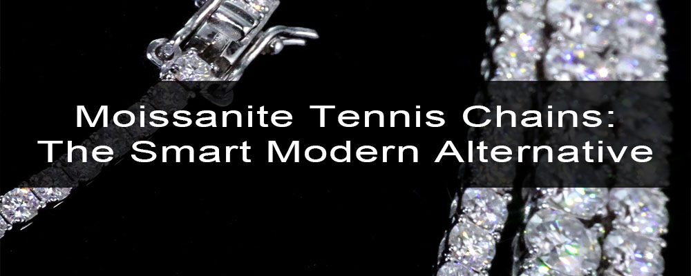 moissanite tennis chain