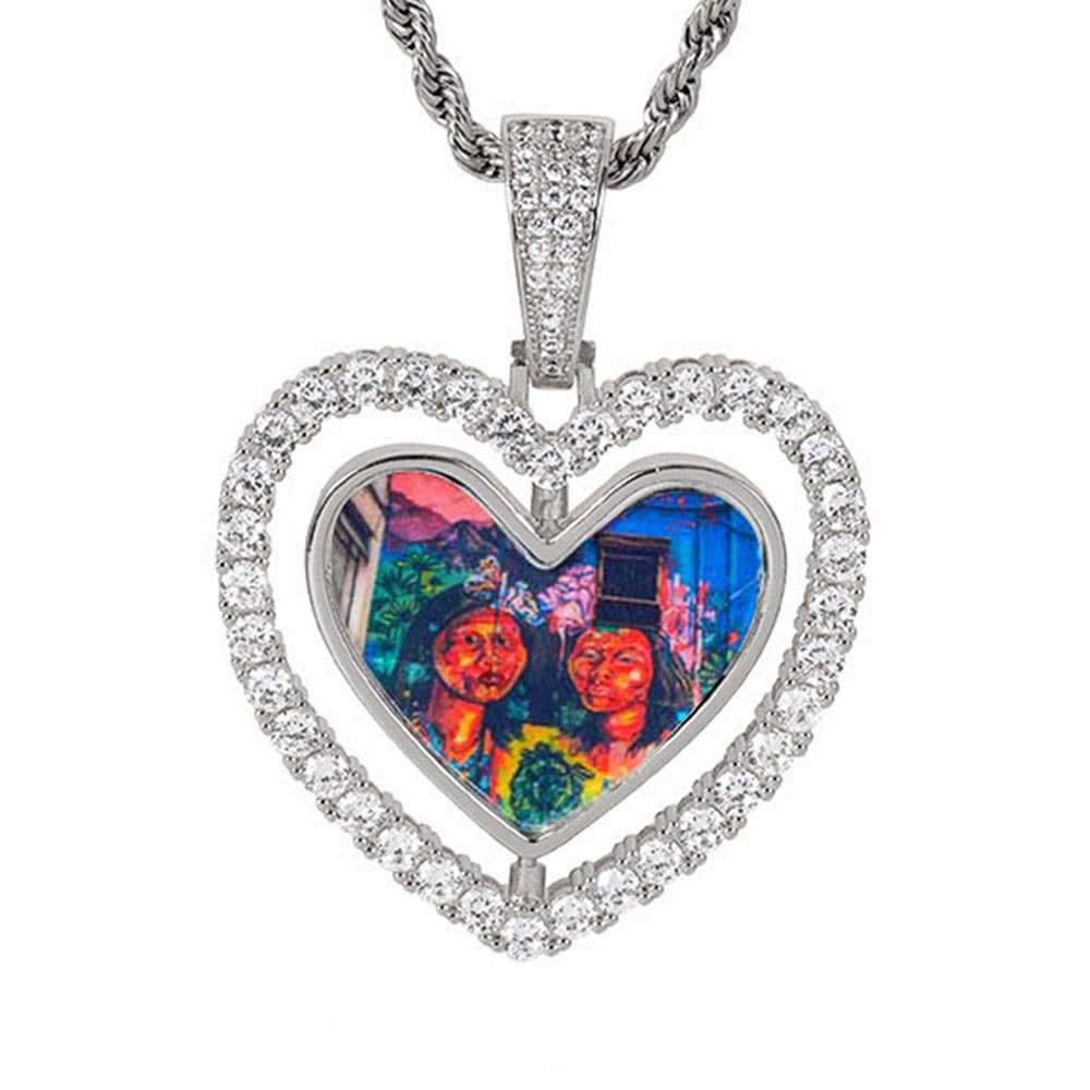 photo memory pendants romantic heart