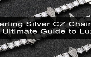 sterling silver cz chains