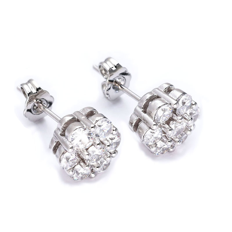 women's hip hop jewelry multi stone clusters