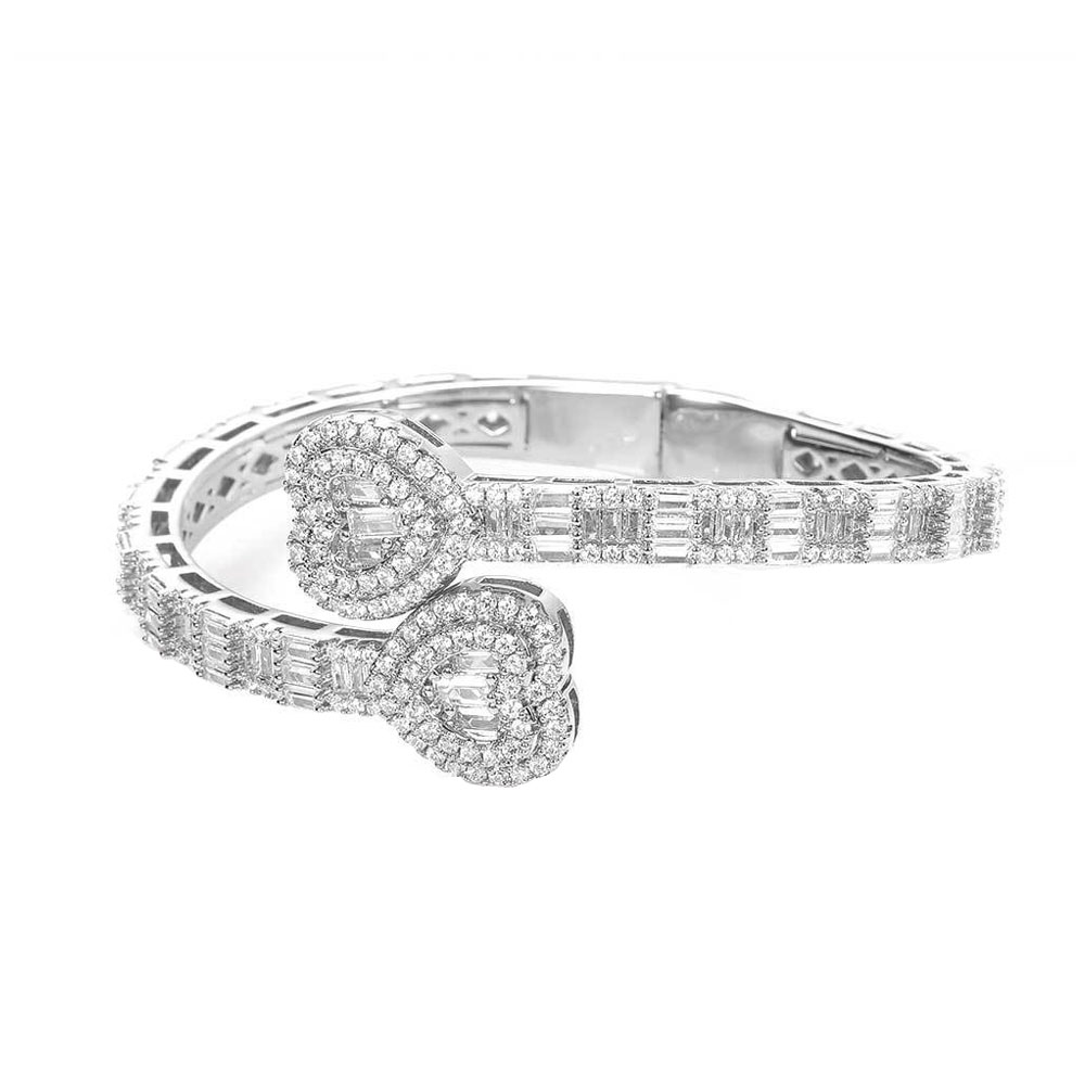 women's hip hop jewelry the iced out bangle