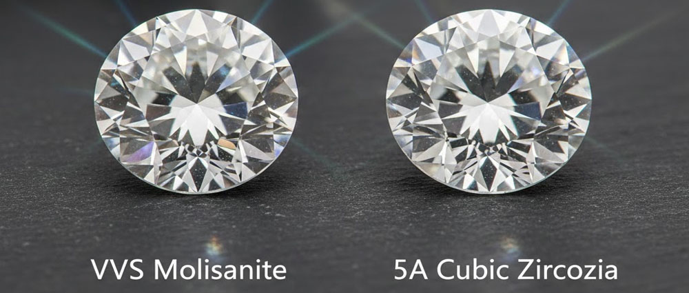 women's hip hop jewelry vvs moissanite and 5a cubic zirconia