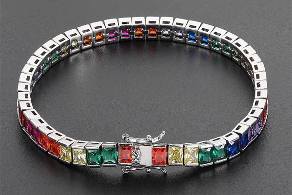 iced out bracelets channel setting